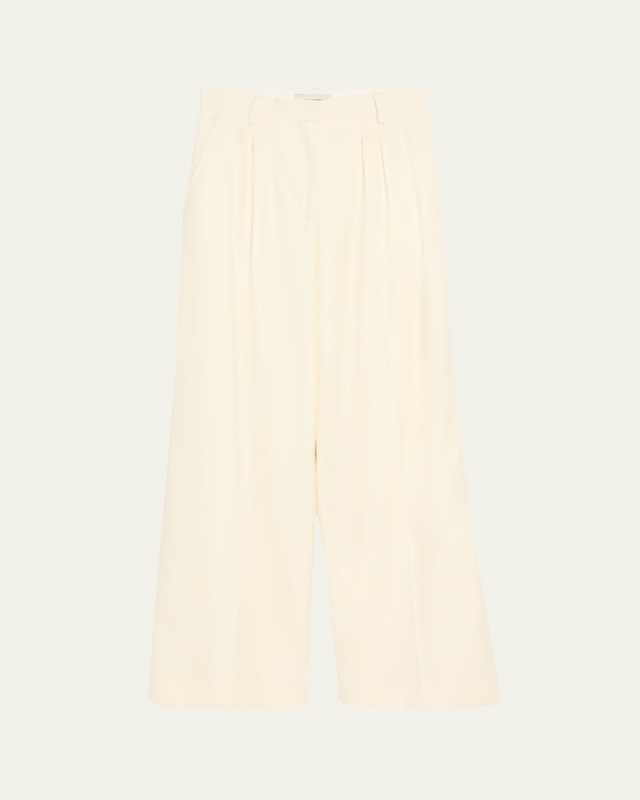 Elia Pleated Wool Pants